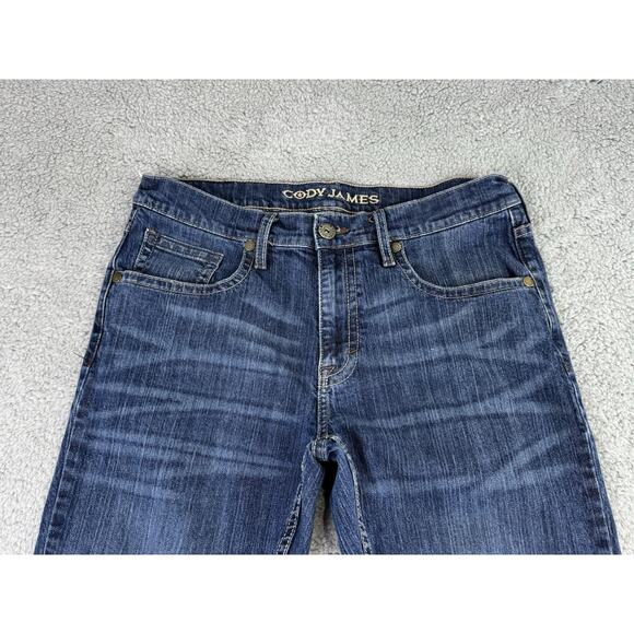 Cody James Western Relaxed Bootcut Men’s Size 33x32 Zip Fly Denim Jeans - Picture 2 of 12